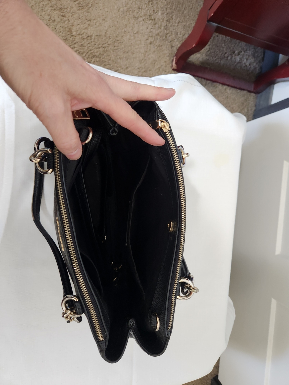 COACH Brooke Carryall Signature Canvas and Leather Tote Bag in Brown/Black - Picture 6 of 15